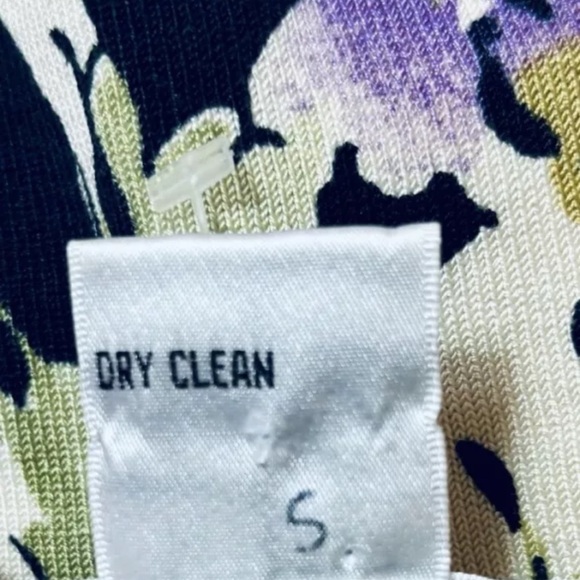 Talbots Floral V-Neck Silk Blend Cardigan Fairycore Petite Women's Size PS - Picture 6 of 11